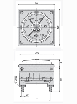 W081 パネル埋め込み型　図面